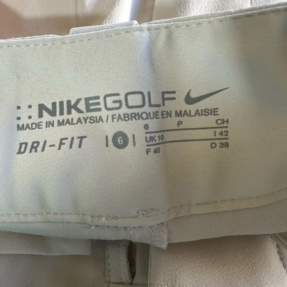 NIKE Women's Dri-Fit Tournament Golf/Athletic Skort/Skirt Cream Size 6